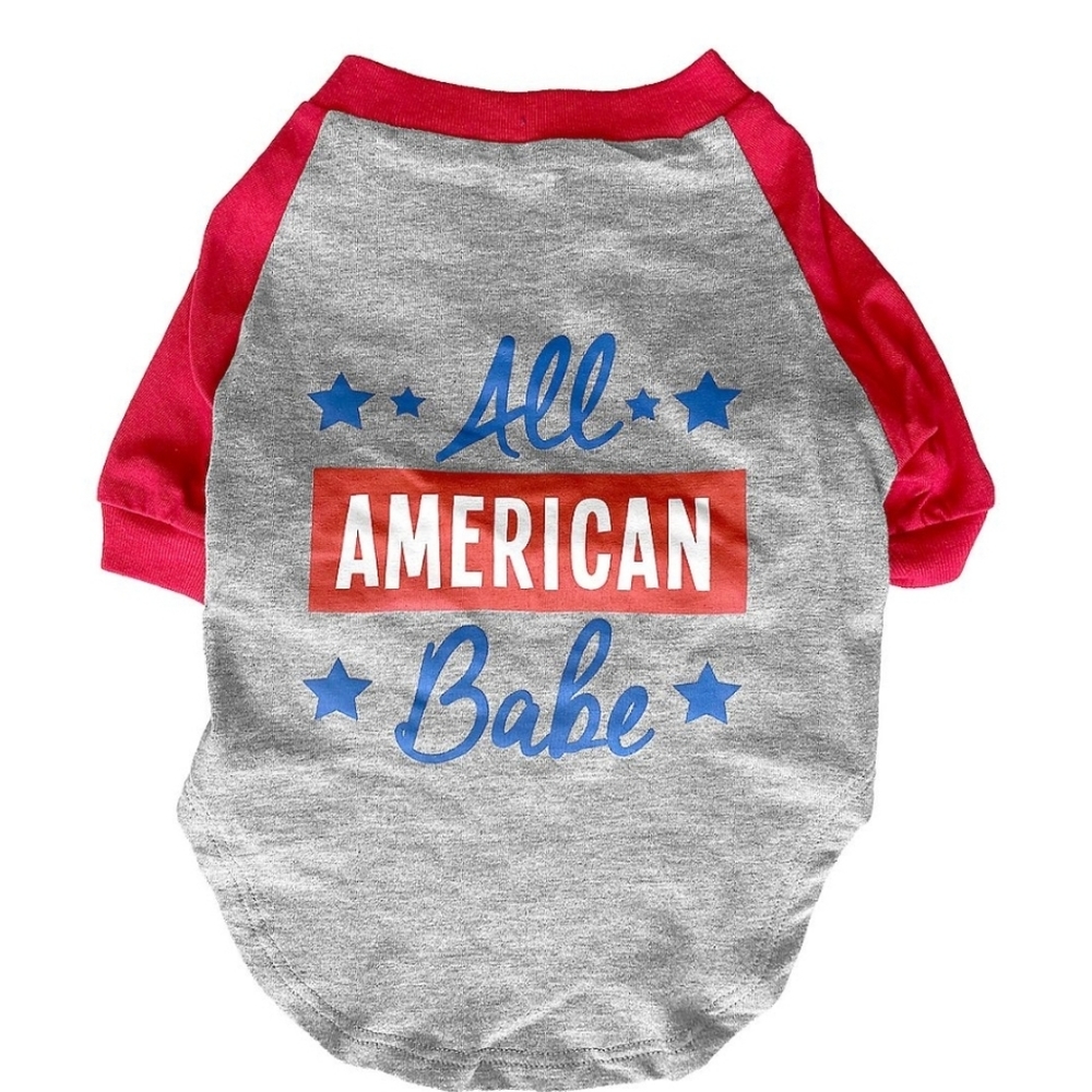 Woof dog shirt all American babe new - Picture 2 of 2